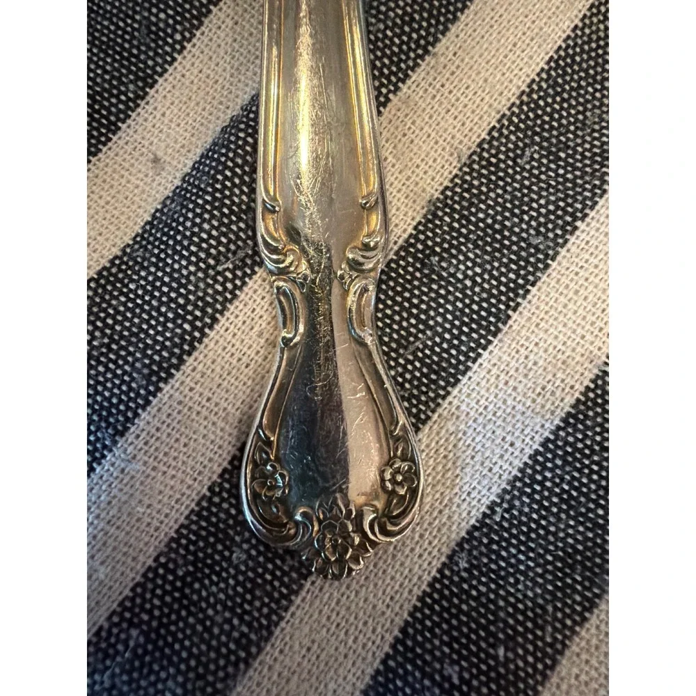 Vintage Rogers & Bro. Daybreak Silverplate Teaspoons Set of 3 Floral Scroll IS
